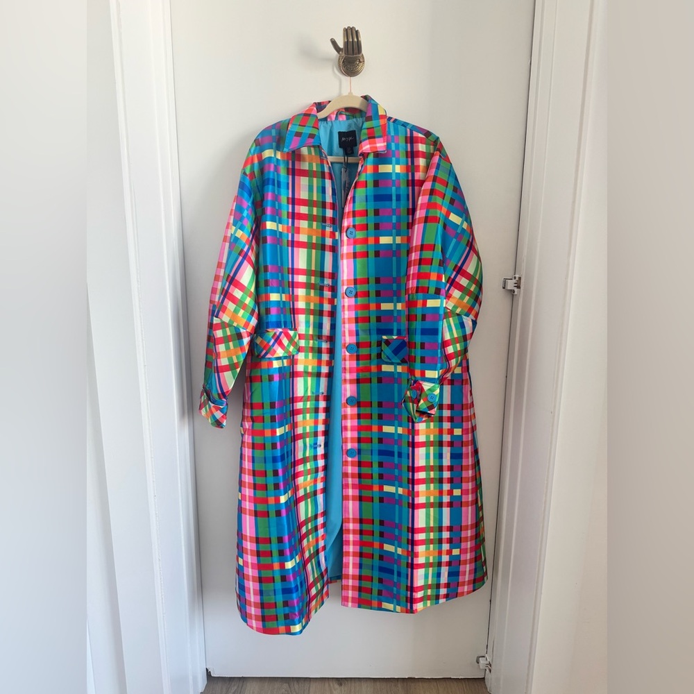 Nordstrom Multicolor Plaid Trench Coat
